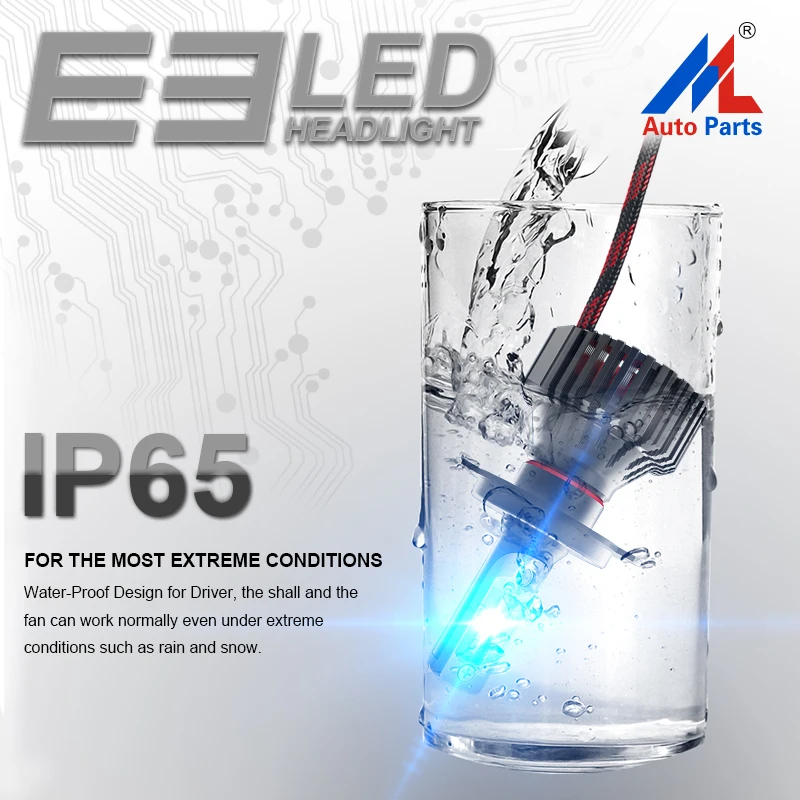 Xenplus T8 E3 светодиодные лампы для передних фар H7 H1 H3 H27 HB4 H4 H11 H8 9007 9005 9006 5202 H13 Hi/короче