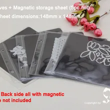 Alinaccraft металлические режущие магнитные листы для хранения с ПВХ прозрачными рукавами чехол для штампов Комплект для заправки