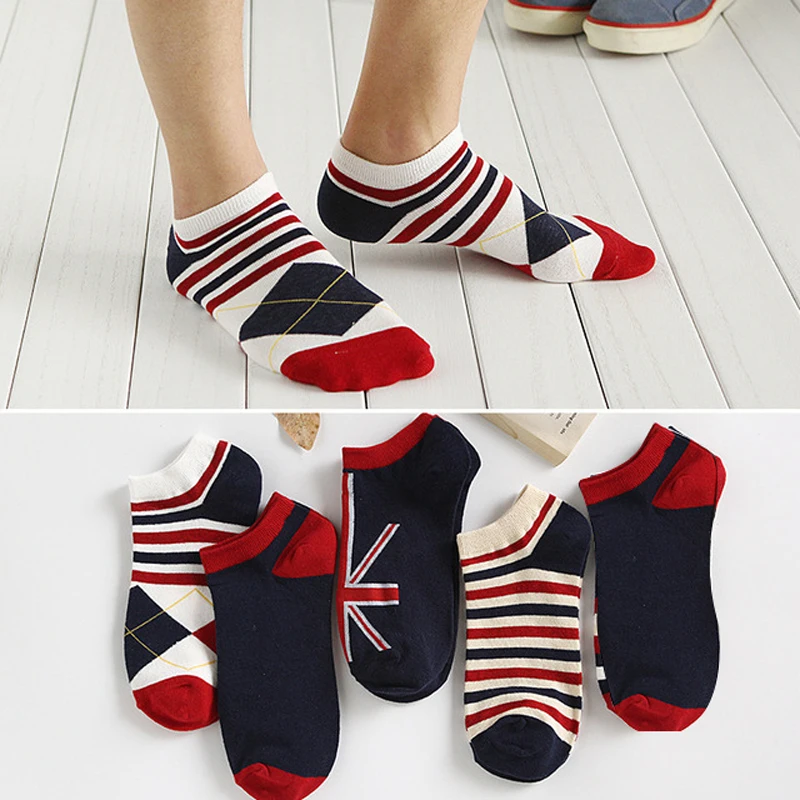 Женские короткие носки полосатые женские короткие носки невидимые Тапочки хлопковые носки Meias Chaussettes Femininas женские носки
