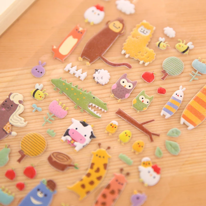 

Cute Cartoon Mobile Phone Stickers Decorate Animal Adesivo Pegatinas Etiqueta Engomada for Apple Iphone 5 5s 6 6s Plus Xiaomi