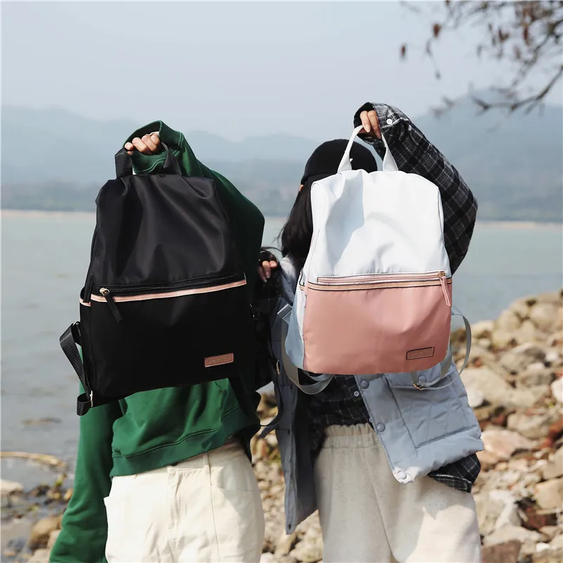 Menghuo 2019 Casual Nylon Backpack Women High Capacity School Backpack for Teenager Girls Ladies Travel Backpacks Mochilas Bolsa (27)