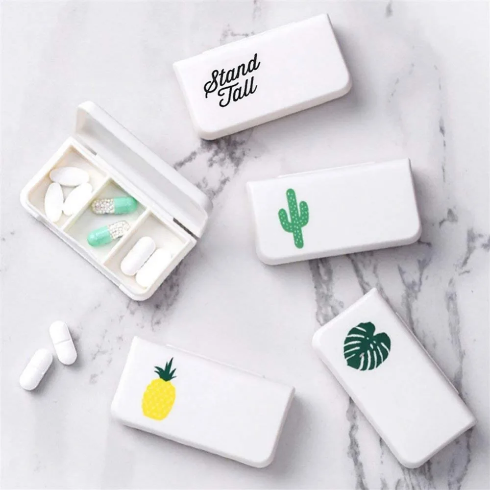 3 Grids Portable Pill Medicine Box Holder Storage Organizer Container Case Pill Box Splitters