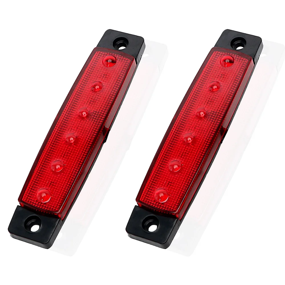 10 шт./30 шт 6 SMD СВЕТОДИОДНЫЙ Грузовой автомобиль Прицеп Боковые указатели поворота