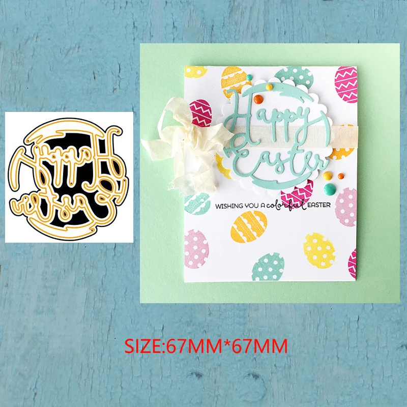 

LLove CCraft Metal Cutting Dies Happy Easter for DIY Scrapbook Album Paper Card Decorative Craft Embossing Die 2019 NEW