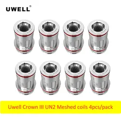 4-12 шт. оригинальный Uwell Crown III UN2 сетчатая катушка 0.23ohm аксессуары для электронных сигарет для Uwell Tank Vape Tank VS Crown 3 UN2 сетчатая катушка