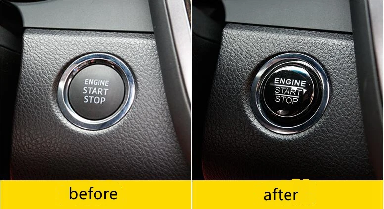 Автомобильный двигатель кнопка запуска стоп наклейка крышка Накладка для Toyota Camry XV70 аксессуары для салона автомобиля