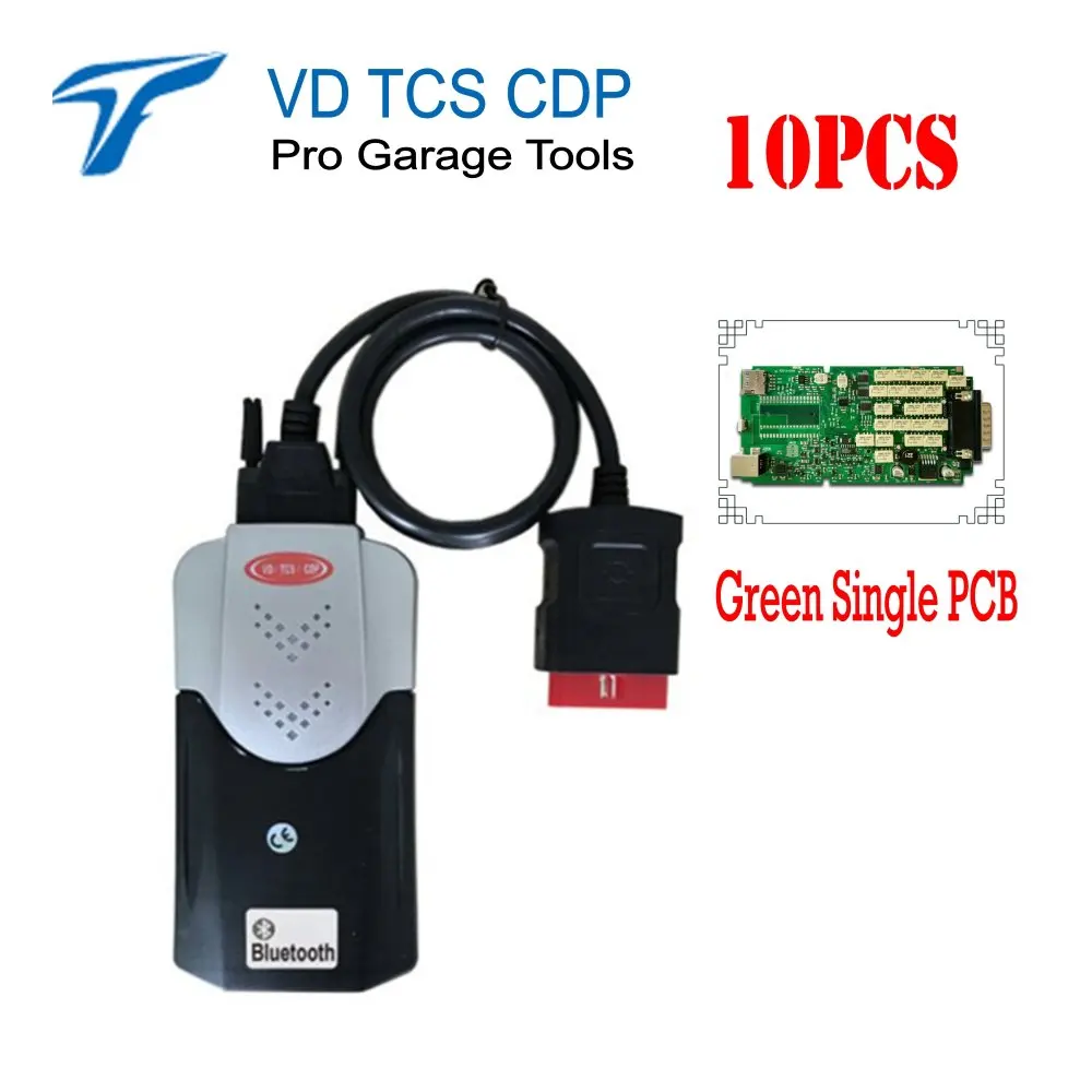 

New VD TCS CDP PRO PLUS Green single PCB with 15R3/16R0 Keygen obd2 Diagnostic tool for Car truck 10PCS/lots