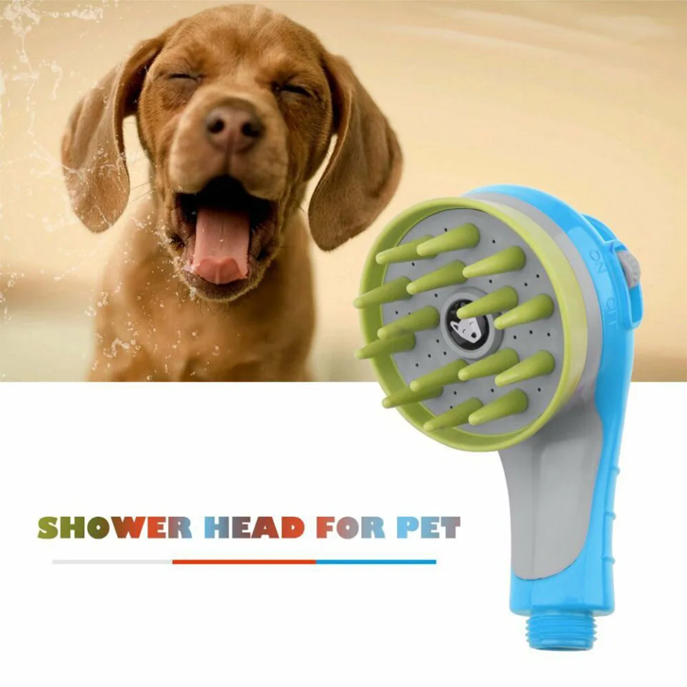 Dog Grooming Pet Massage Comb Shower Head Bath Brush Dog Bathing Tool Cleaning Washing Bath
