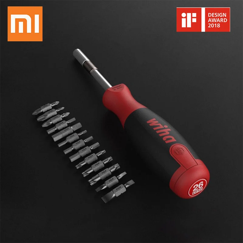 Оригинальный Xiaomi Wiha 26 в 1 прецизионный Набор отверток двойной головной Бур