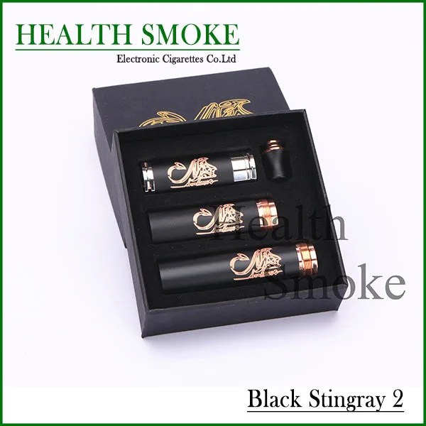 5pcs stingray mod ecig mechanical mod Electronic Cigarette mod black stingray full clone battery body free shipping