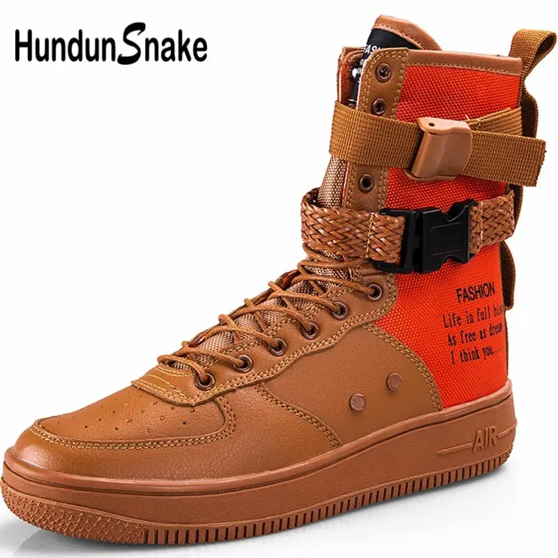 Hundunsnake Large Size Sports Sneakers For Women Shoes Sport Men Running Shoe Women Footwear Woman High Top Trainer Orange A-083 Hundunsnake Large Size Sports Sneakers For Women Shoes Sport Men Running Shoe Women Footwear Woman High Top Trainer Orange A-083