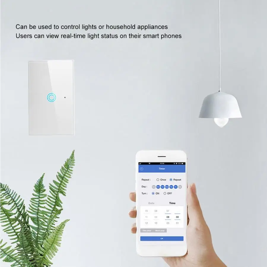 NEO COOLCAM умный Wi-Fi дистанционный сенсорный выключатель поддержка для Alexa/Google Home US Plug