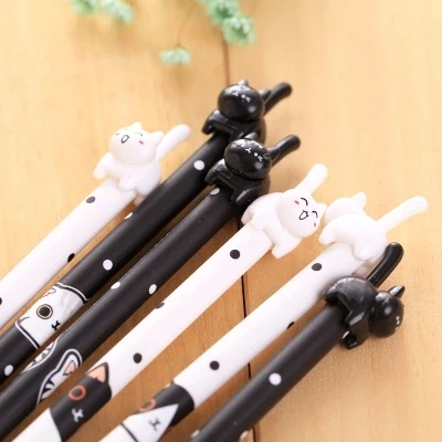 10pcs Lovely cat Gel Pen All the needle Students stationery 17.2cm longth free shipping 10pcs free shipping cf16 kr35 cam follower needle roller bearing wheel and pin bearing