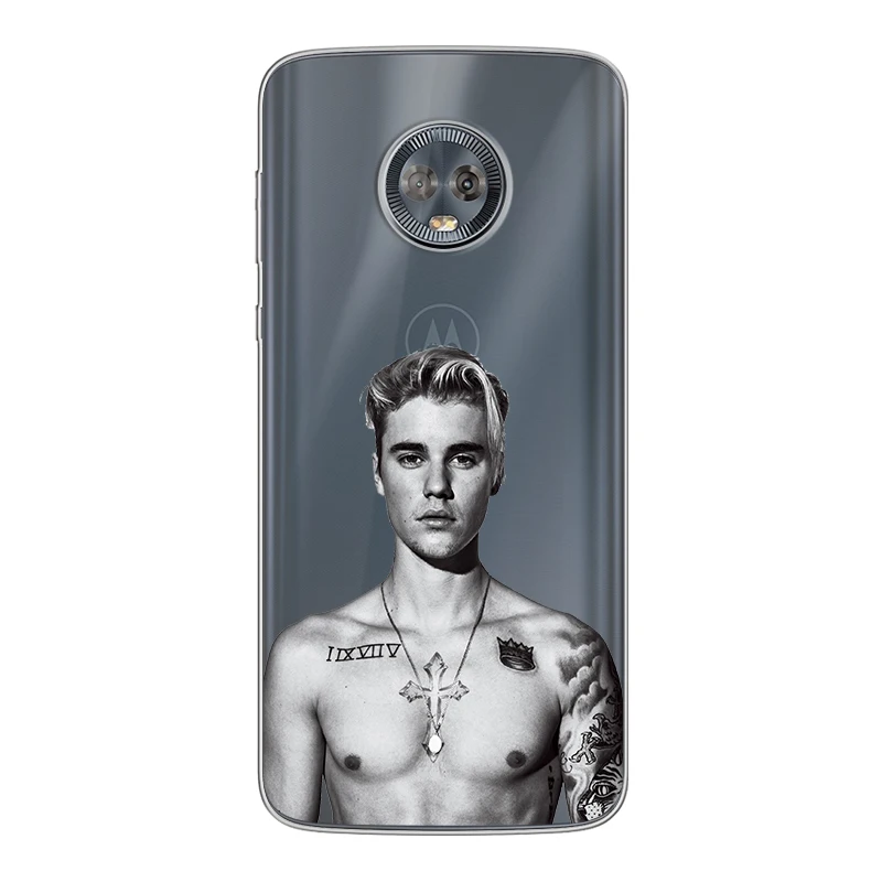 ciciber for Motorola Moto C Z2 Z3 ONE P30 G4 G5 G5S G6 E3 E4 E5 Play Plus Power M X4 Soft silicone TPU Justin Bieber Phone Cases
