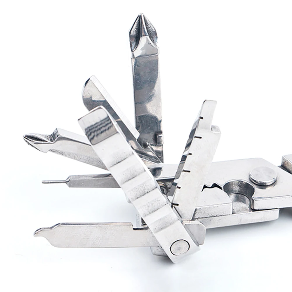 

15in1 Multi Functional Pliers Outdoor Portable Multitool Pliers Knife Keychain Screwdriver Mini Pliers Herramientas Multi Tool
