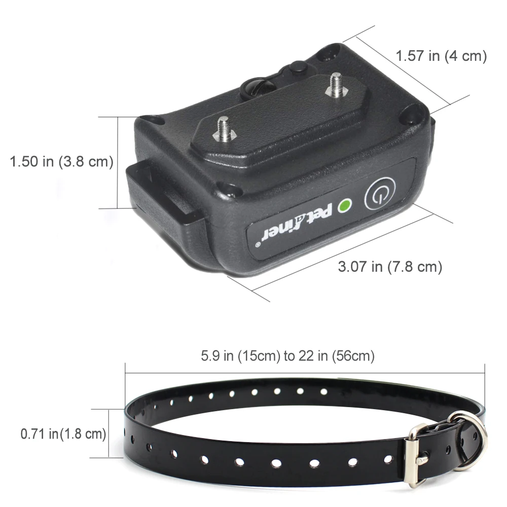 Ошейник для дрессировки собак Petrainer PET998DB с синим ЖК дисплеем перезаряжаемый и