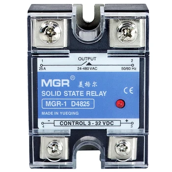 

3D Printer Accessories Single Phase Solid State Relay 220V SSR MGR-1 D4825 25A DC Control AC DC-AC