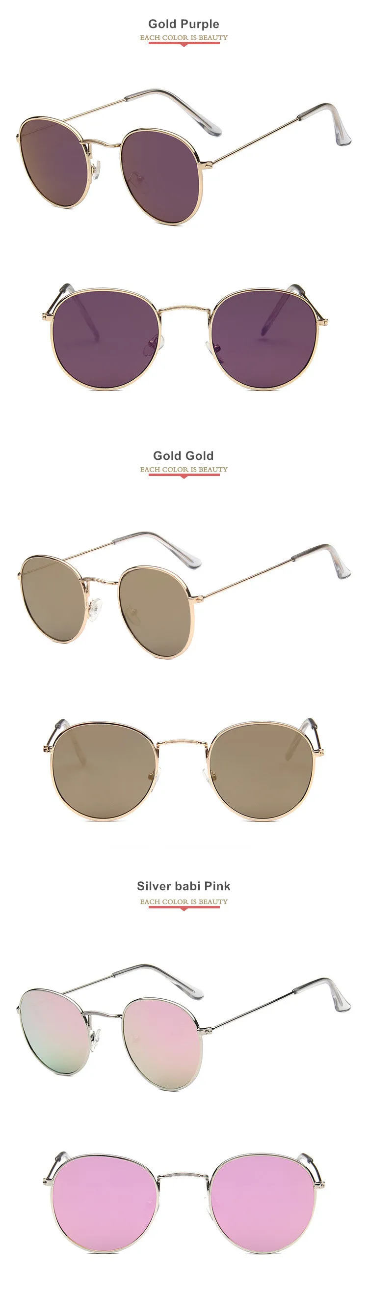 Mirror Round Sunglasses Men Women  10