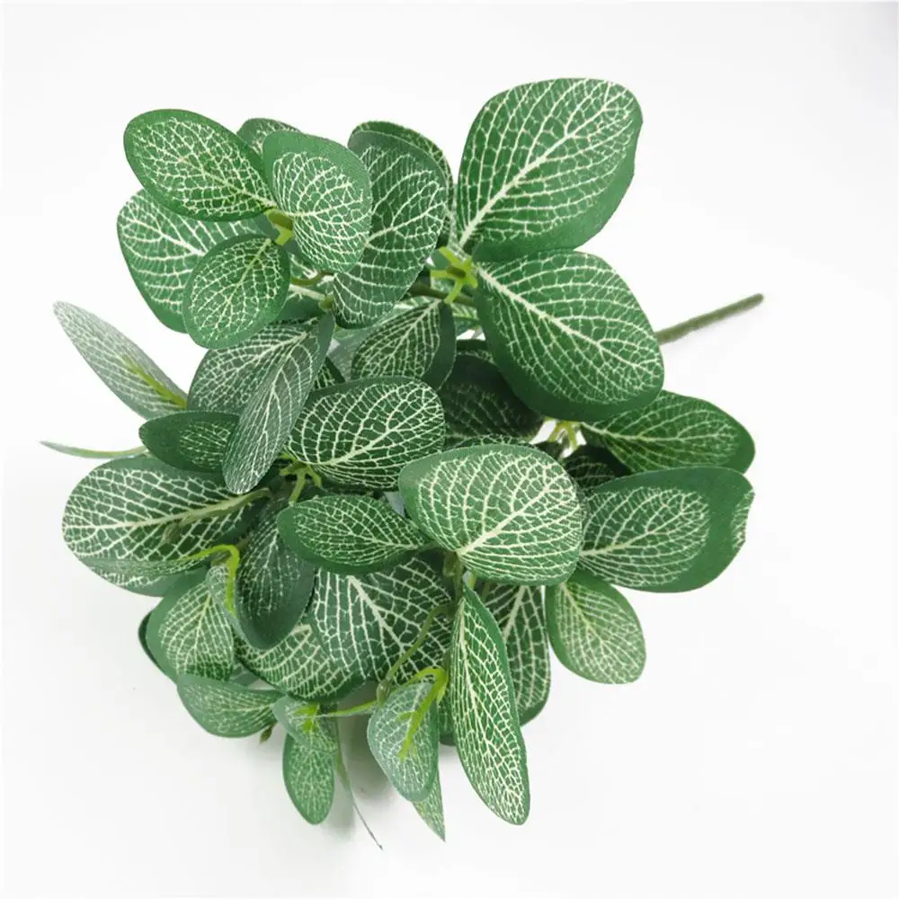 

Green Strip Leaf Simulation Plant Foliage Decor Home Prop 5 Head 85 Branch Elegant Artificial Grass Plastic