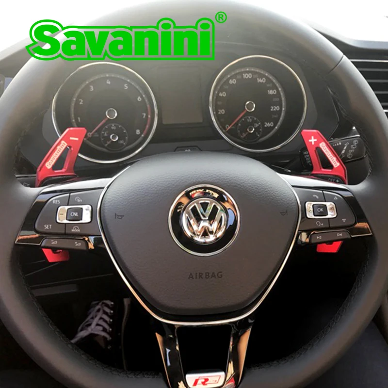 Savanini алюминиевый руль DSG Shift Paddle Shifter расширение для VW Golf Alltrack Wagon Tiguan авто аксессуары