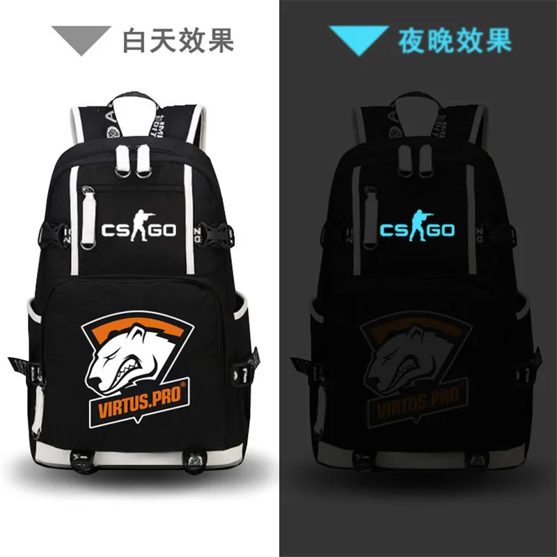  CS GO Fnatic Virtus.pro SK Gaming Ninjas in Pyjamas school Backpack Army Men Backpack Laptop Backpa
