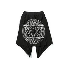 Уличная одежда, мужские шорты, черные, в стиле хип-хоп, длинные, летние, мужские, в шотландском стиле, повседневные, бермуды, Homme, в сеточку, мужские шорты, свободные, 6D0027