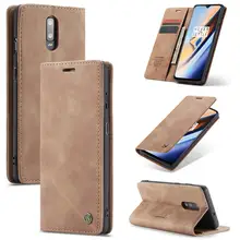 For Oneplus 7 Pro Luxury Magnetic business book phone case 1+7 oneplus 7 pro Slim PU Leather Mini Wallet Flip Stand Cover Case