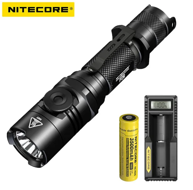 

2018 new Nitecore P26 1000Lm CREE XP-L HI V3 Led Rotary Switch Tactical Led Flashlight