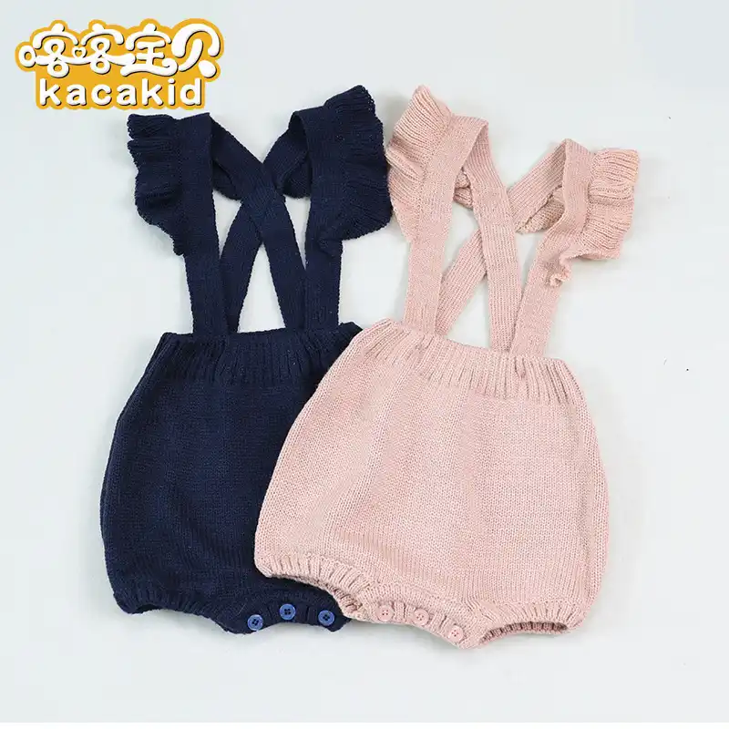 baby knit overalls