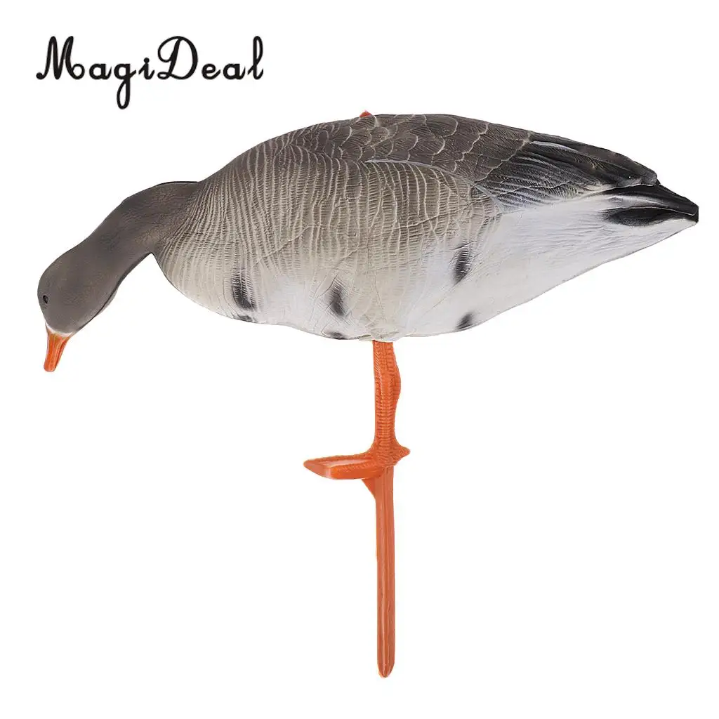 MagiDeal Lifelike Portable Full Body Goose Shooting Hunting Decoy Lawn Ornaments Garden Decors Hunter Greenhand Gear 