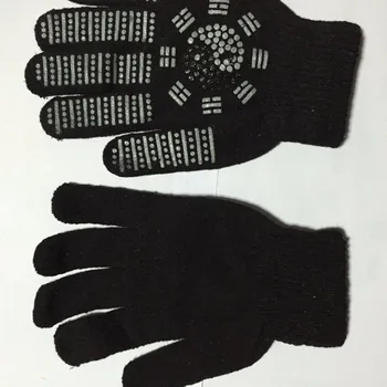 

10Pairs/Lot Hot Sale Tourmaline Gloves Five Fingers Design Hands Protector Good Elastic Free Size Magnetic Glove
