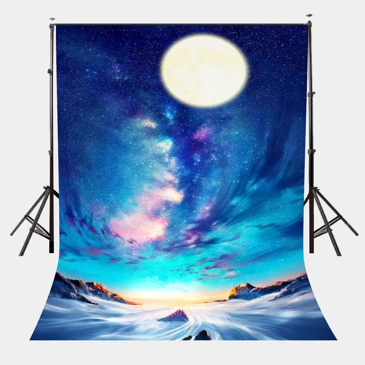 

5x7ft Photography Backdrops Starry Night Backdrop Flowing River Photography Background Studio Props