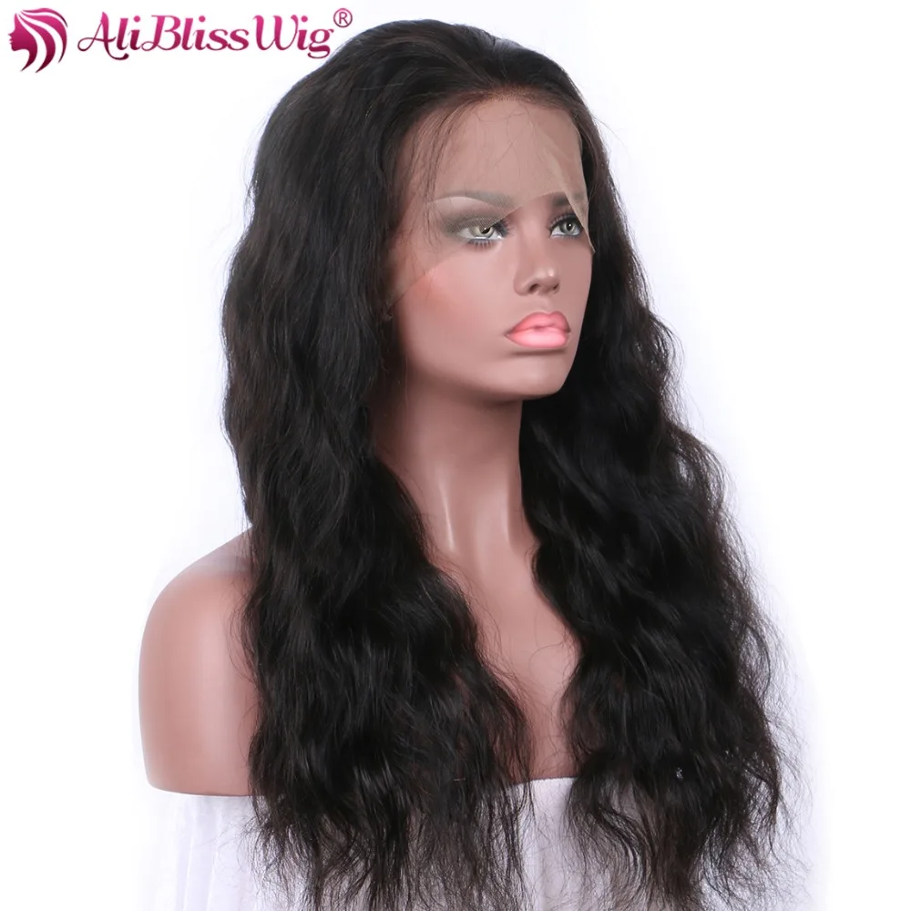 AliBlissWig Body Wave 360 Lace Frontal Wigs For Black Women 150 Density Baby Hair Natural Color Brazilian Remy 100% Human Hair (6)
