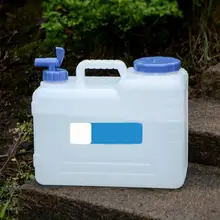 15 пластиковых банок с заливным краном, контейнер для воды, переносное ведро для бутылок, автомобильные аксессуары для хранения