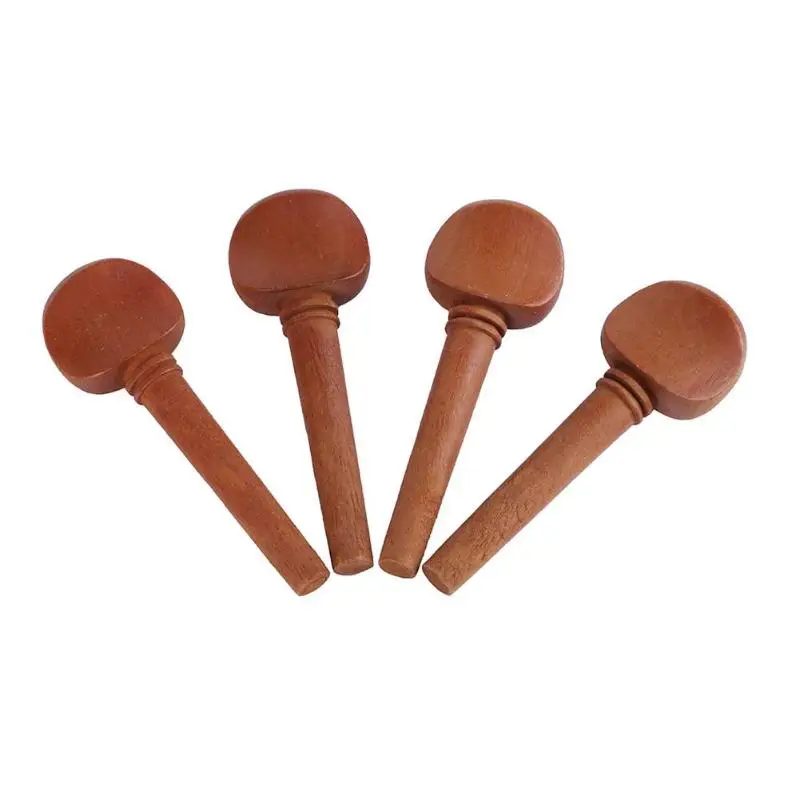 

4pcs Violin Fiddle Tuning Peg Set Jujube Wood Replacement Musical Stringed Instruments Violin Parts Wholesale Jujube 66*20*10mm