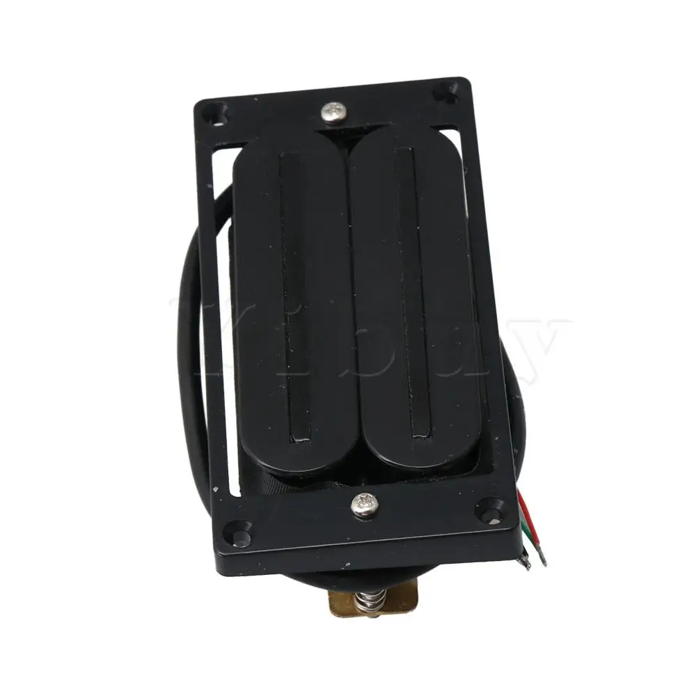 

Yibuy Black HOT-CR Dual Hot Rail Humbucker-Pickup Fit for Most Electric Guitar