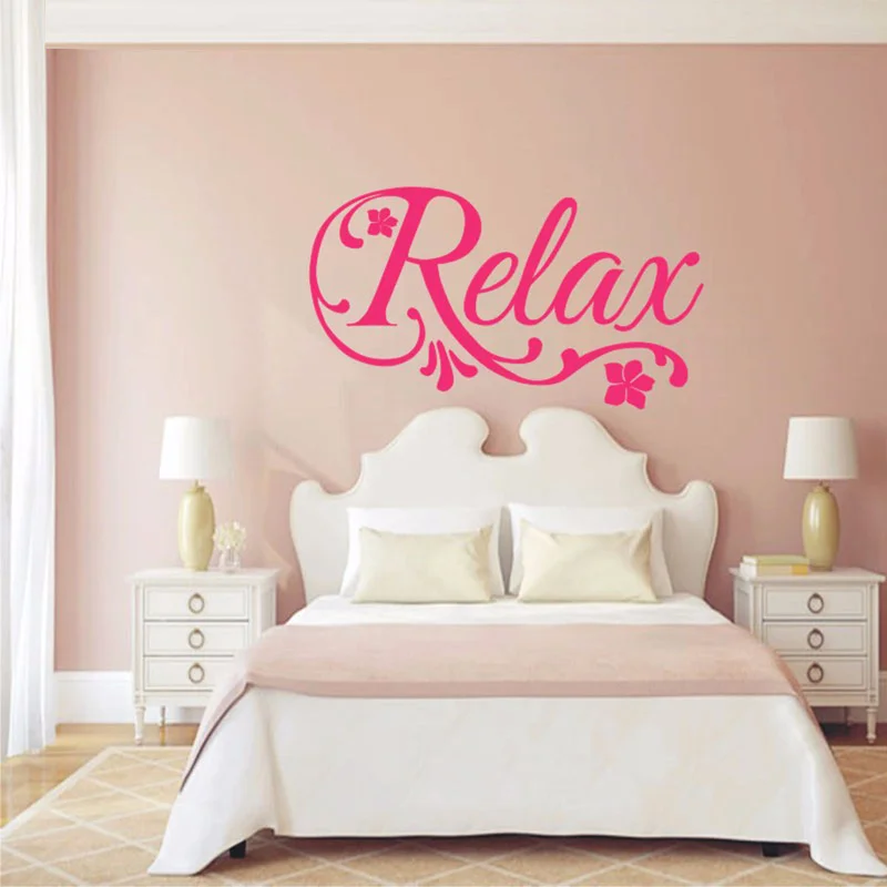 beauty salon spa RELAX and BUTTERFLIES wall sticker art decal bedroom bathroom