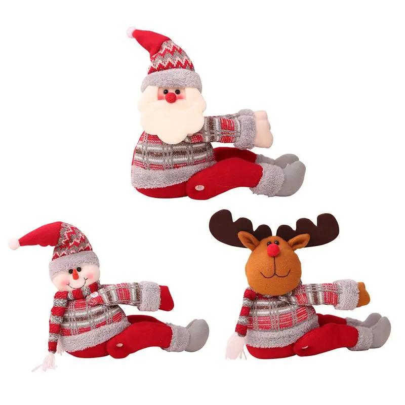 

Christmas Curtain Buckle Christmas Home Decorations Santa Claus Sonwman Window Ornament Decor Supplies Festival Kids Gifts