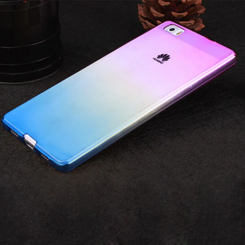 Ultra delgado fundas Para Huawei P8 funda caso gradiente suave transparente carcasas huawei p8 funda silicona estuche protectora _ AliExpress Mobile