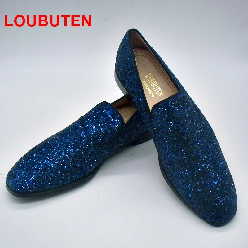 navy blue sequin shoes