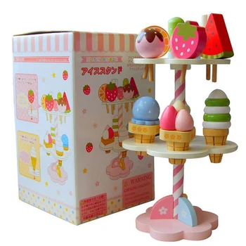 

Pretend Play Kitchen Food Baby Toys Simulation Magnetic Ice Cream Wooden Toys Baby Infant Toys Food Birthday Christmas Gift