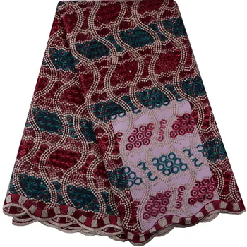 

New Designs French Beaded High Quality African Lace Fabrics Hot Sell Mesh 2018 New Cord Lace Guipure Tulle Lace Fabric 920