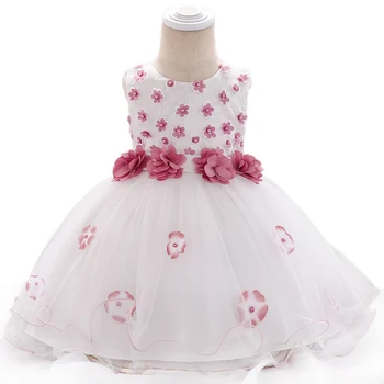 

Vestidos Infant Dress 2019 Summer Newborn Baby Girls Princess Dress 1 Year Birthday Dress For Baby Girls Wedding and Party Dress