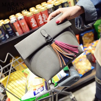 

Mara's Dream Large Capacity Tassel Tote Bag Women Soft Leather Ladies Bag Crossbody Messenger Bags Female Purse Shoulder Bag
