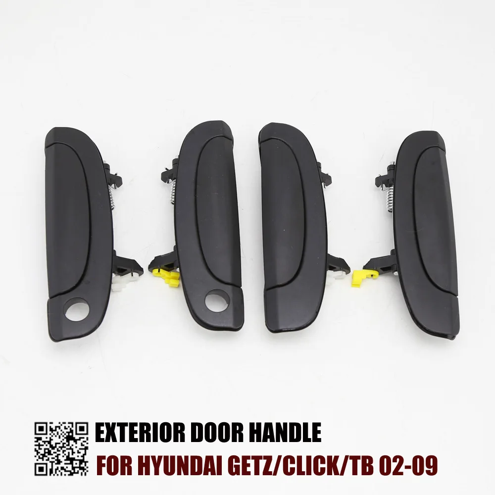 ONE SET 4PCS EXTERIOR DOOR HANDLE FOR Hyundai Getz/Click/TB 02 09 Dodge