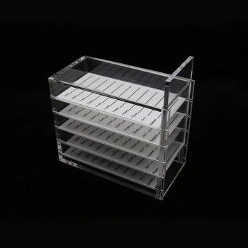 

1pc Portable 5 Layer Eyelash Storage Box Transparent Eyelashes Display Pallet Holder Makeup Tools