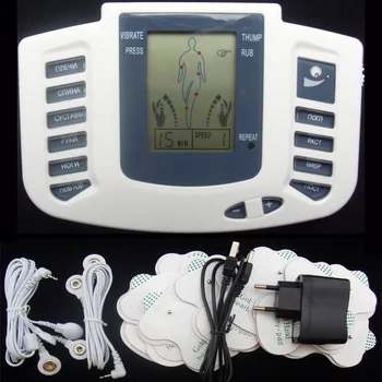 Russian Version Electronic Body Slimming Pulse Massage for Muscle Relax Pain Relief Stimulator Tens Acupuncture Therapy Machine