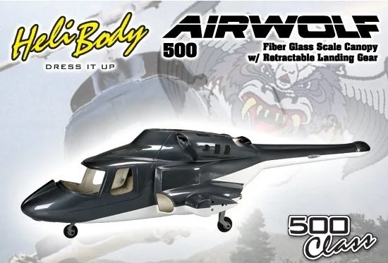 Новая версия airwolf 500 Размер airwolf весы Fuselage Bell 222 TREX 500E вертолет с втягивающимися и металлическими шасси P2