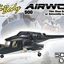 Новая версия airwolf 500 Размер airwolf весы Fuselage Bell 222 TREX 500E вертолет с втягивающимися и металлическими шасси P2