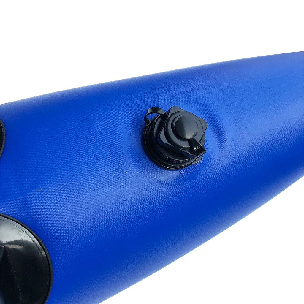 2 Pieces Heavy Duty Durable Blue PVC Kayak Canoe Fishing Standing Inflatable Outrigger Stabilizer Float Gear Accessories 90x28cm